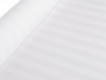 Tissu rayé en satin de coton