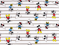 Tissu en coton tricoté, Mickey Mouse/Minnie Mouse