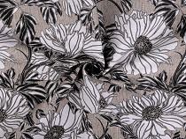 Tkanina dekoracyjna Loneta kwiaty