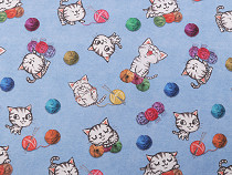 Tkanina dekoracyjna Loneta kotki 