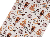 Cotton Waffle Pique Fabric Coffee