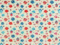 Minky Plush Dimple Dot Soft Blanket Fabric, Bird