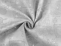 Christmas Decorative Fabric Loneta with lurex