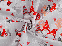 Baumwollstoff Weihnachten/Leinen Elf