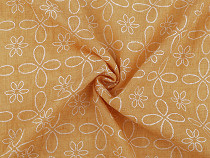Cheesecloth / Gauze Fabric with Flower Print
