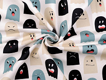 Cotton Jersey Fabric ghost