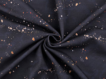 Tissu en jersey coton moucheté, Galaxies