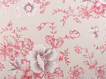 Linen fabric flowers