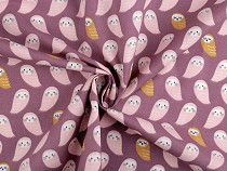 Cotton Fabric / Canvas, Owls