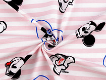 Cotton knit, licensed fabric, Mickey Mouse