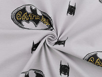 Cotton knit, licensed fabric, Batman