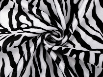 Imitation animal skin zebra