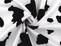 Tissu imprimé imitation peau de vache
