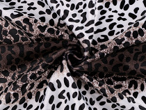 Tissu imprimé imitation peau de léopard