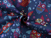 Outdoor Fabric 600D for Strollers, PVC coated, Owls