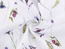 Muslin / double gauze fabric, meadow flowers