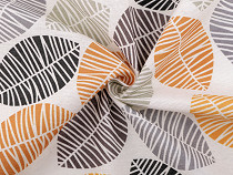Decorative Fabric Loneta, Leaves
