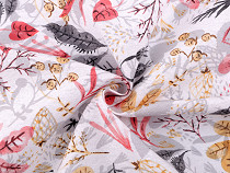 Decorative fabric Loneta, Leaves and Berries
