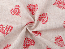 Decorative Fabric Loneta, Heart