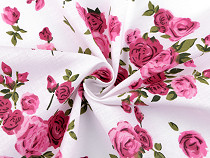 Cotton fabric / cloth, rose