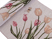 Tessuto da tappezzeria gobelin, motivo: tulipani