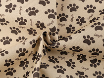 Outdoor Fabric 600D for Strollers, PVC coated, Paws