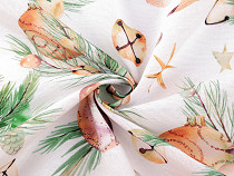 Decorative fabric Loneta, Christmas ornaments