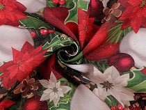 Decorative fabric Loneta, Christmas motif