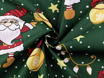 Tissu de Noël en coton, Père Noël