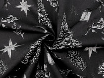 Christmas Cotton Fabric / Canvas - Tree