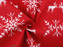 Tissu de Noël en coton recyclé
