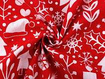 Christmas cotton fabric recycled