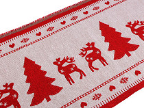 Christmas Tapestry Type Fabric, Reindeer 
