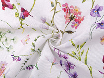 Tkanina dekoracyjna Loneta polne kwiaty 