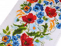 Cotton Fabric / Table Runner, Poppy 