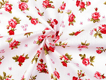 Cotton Fabric / Canvas Rose