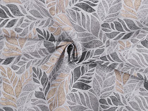 Tkanina dekoracyjna Loneta liście 