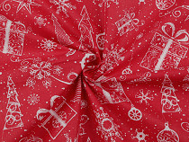 Tessuto / tela di cotone, motivo: natalizio 