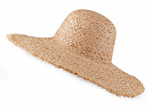 Sombrero de mujer con ala deshilachada para decorar