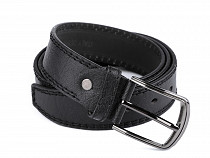 Cinturón de cuero para hombre, ancho 3,7 cm