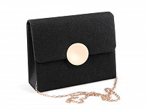 Handbag clutch with glitter 15x19 cm
