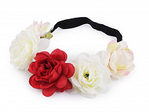 Stretch headband with flowers