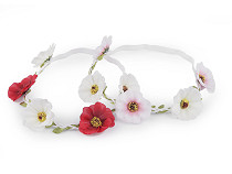 Stretch headband with flowers