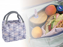 Folding snack / lunch thermal bag 17x23 cm