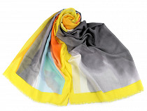 Summer Scarf with Flowers 80x180 cm