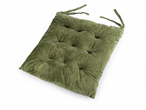 Cuscino da sedia, in velluto, dimensioni: 40 x 40 cm