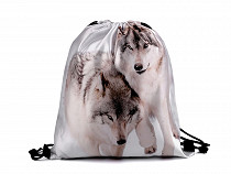Tasche/Rückenbeutel Katze, Hund, Wolf