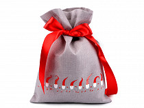 Gift Bag with Bow 26x35 cm Jute Imitation