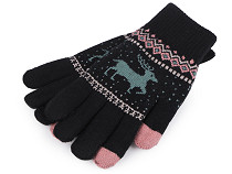 Knitted Gloves with Lining, Unisex, Touch-screen