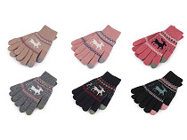 Knitted Gloves with Lining, Unisex, Touch-screen